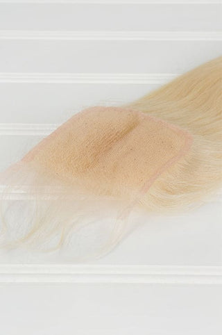 Virgin Brazilian 613 Blonde Straight Closure