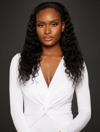 Virgin Brazilian Deep Wave Headband Wig True Glory Hair