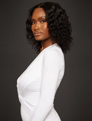 Virgin Brazilian Deep Wave Closure Bob Wig True Glory Hair