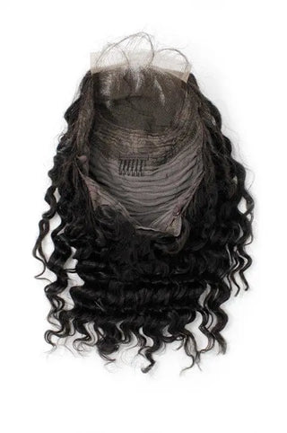 Virgin Brazilian Deep Wave Closure Bob Wig True Glory Hair