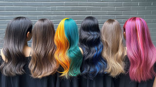 colored hair extensions