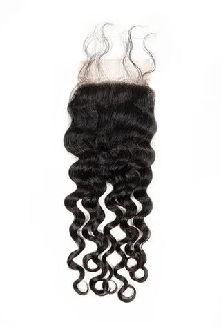 Virgin Brazilian Deep Wave Lace Closure True Glory Hair