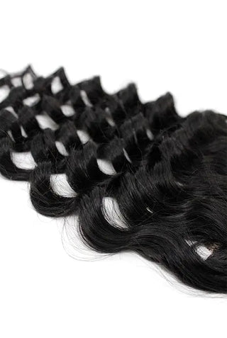 Virgin Brazilian Deep Wave Lace Closure - True Glory Hair